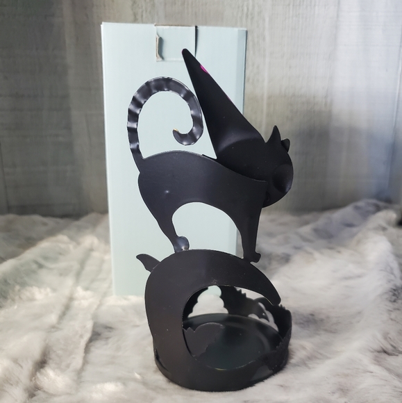 Halloween PartyLite Charmed Cat Tealight Votive Candleholder - Picture 5 of 7